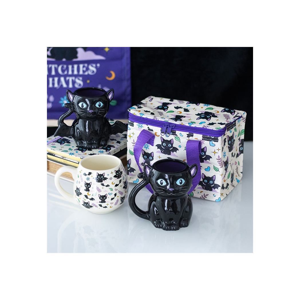 Cute and Creepy Bat Cat Mug - view 5
