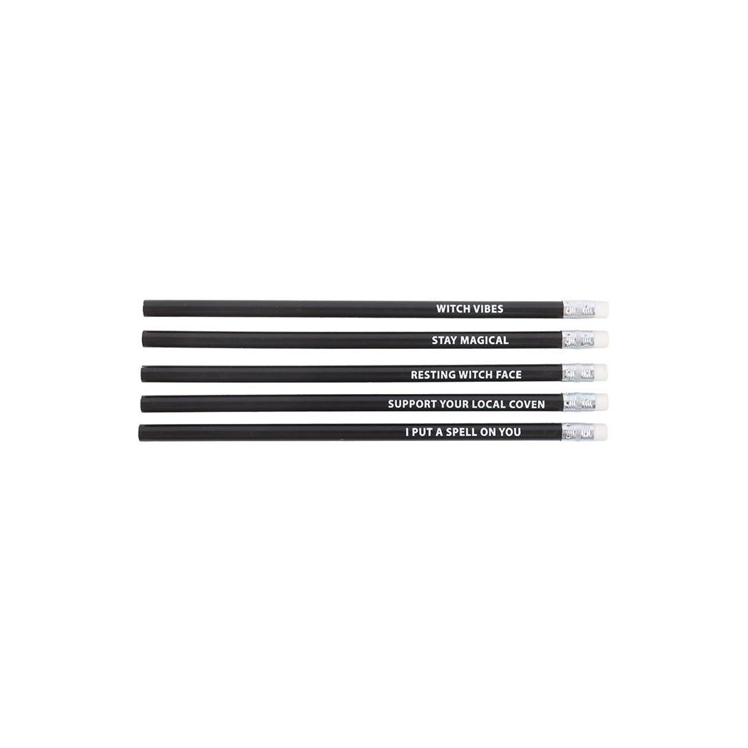 The Coven Club Set of 5 Witchy Pencils - view 2