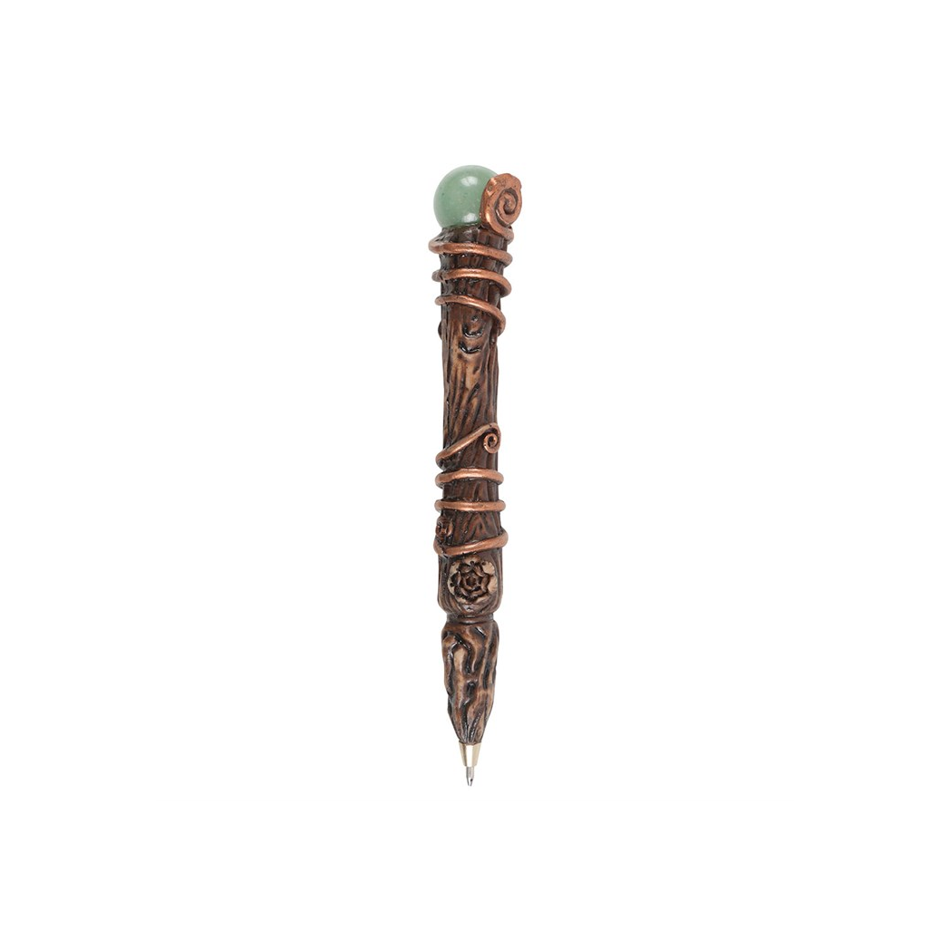 Abundance Green Aventurine Crystal Wand Pen - view 4