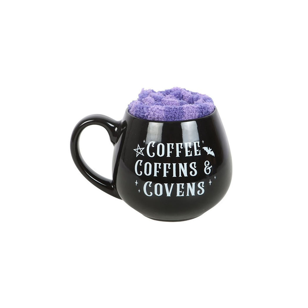 Coffee, Coffins & Covens Mug and Socks Set - view 2