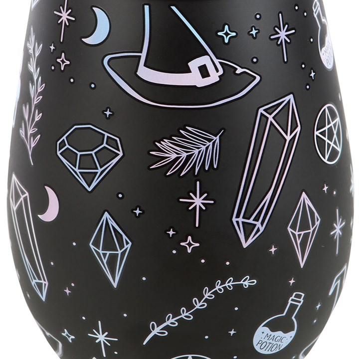 Crystal Witch Print Stemless Glass - view 4