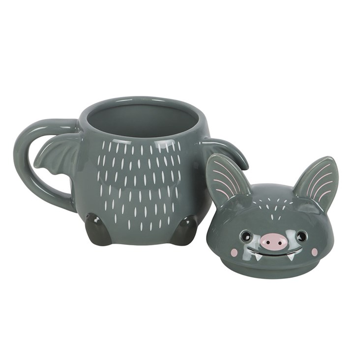 Cute Bat Lidded Mug - view 3