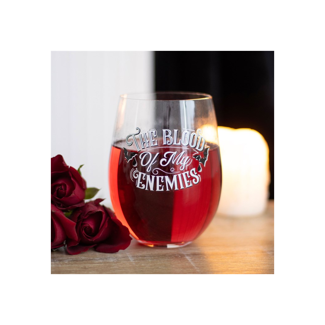 Blood Of My Enemies Stemless Wine Glass - view 4