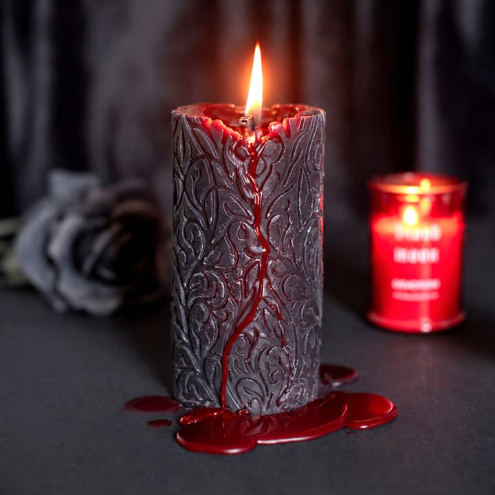 The Bloodline Debossed Bleeding Pillar Candle - view 2