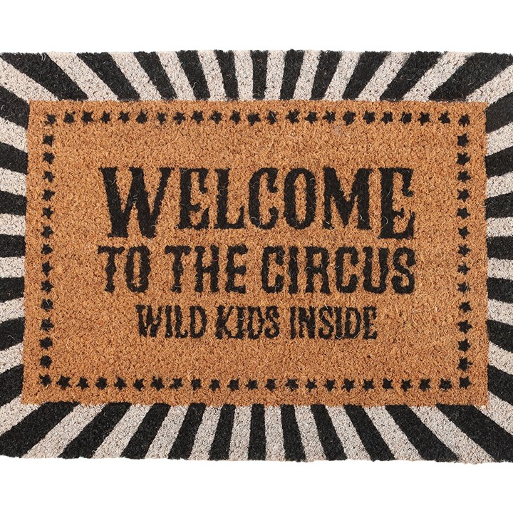 Black Welcome to the Circus Doormat - view 3