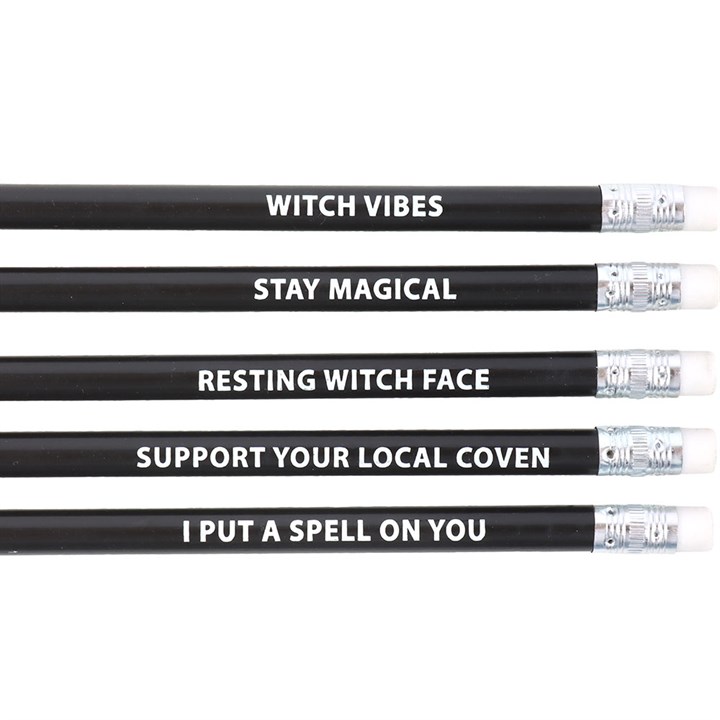 The Coven Club Set of 5 Witchy Pencils - view 3