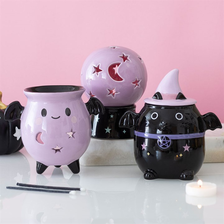 Pastel Bat Brew Cauldron Oil Burner - view 5