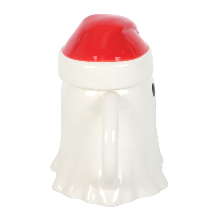 Ghost Shaped Mug with Santa Hat Lid - view 4