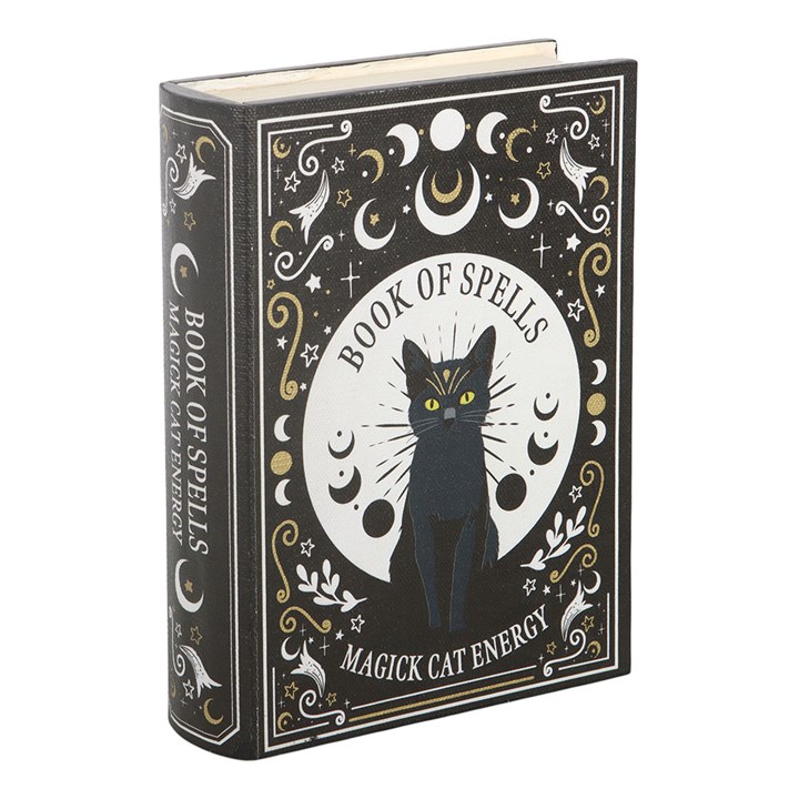Black Cat Magick Book of Spells Shaped Storage Box - view 2