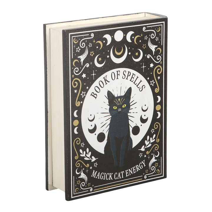 Black Cat Magick Book of Spells Shaped Storage Box - view 3