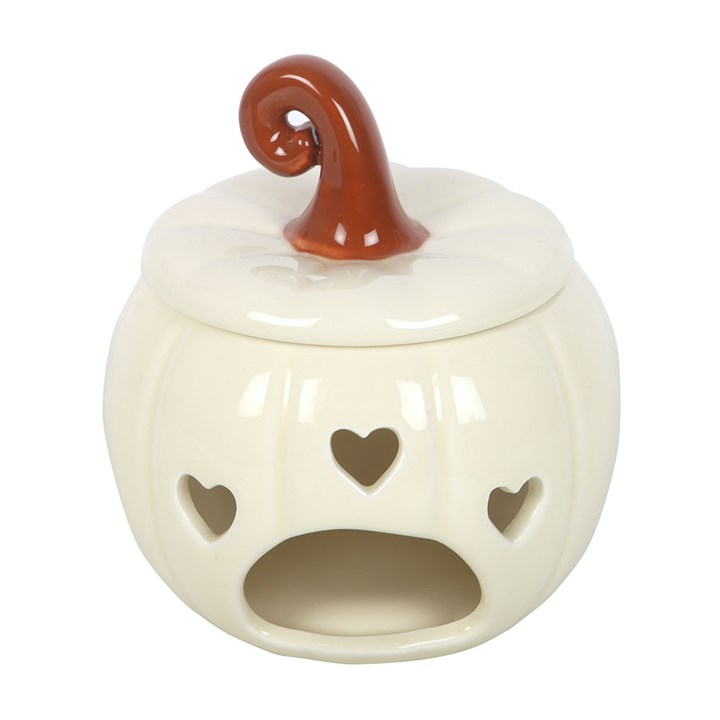 White Curly Pumpkin Oil Burner - view 4