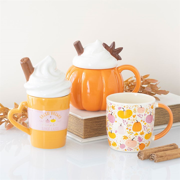 Fresh Brewed Pumpkin Spice Latte Lidded Mug - view 6