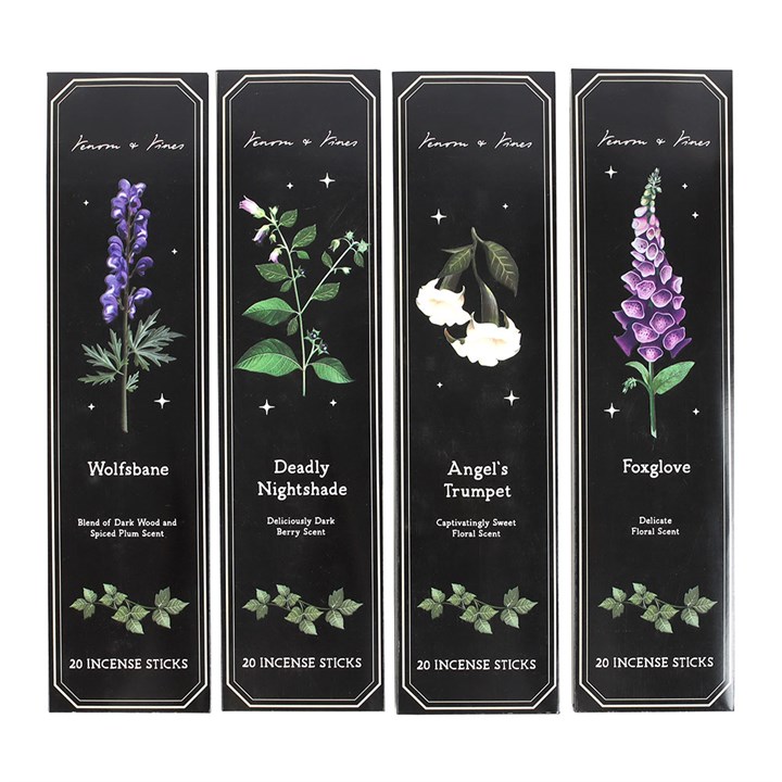 Set of 4 Poisonous Plants Incense Stick Packs - view 3