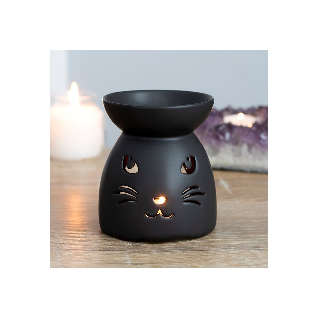 Black Cat Cut Out Oil Burner and Wax Warmer - view 4