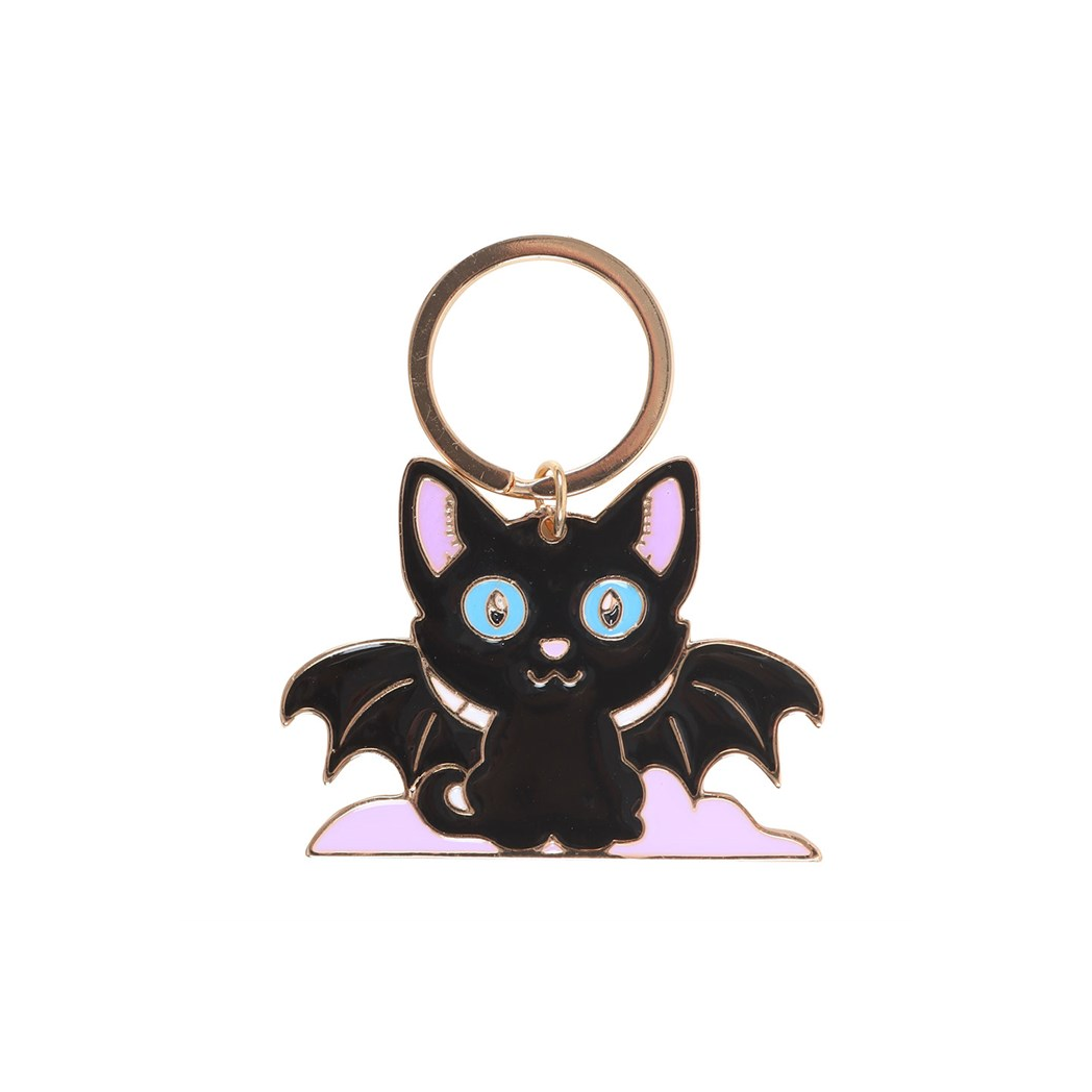 In My Witch Era Bat Cat Enamel Keyring - view 3