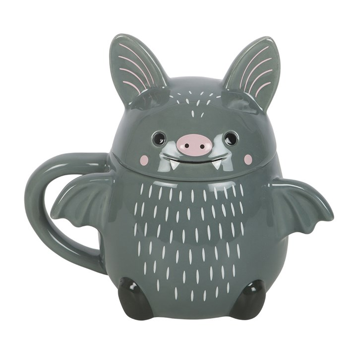 Cute Bat Lidded Mug - view 2