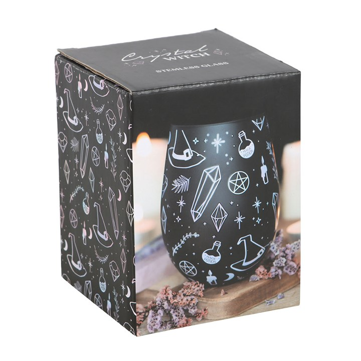 Crystal Witch Print Stemless Glass - view 5