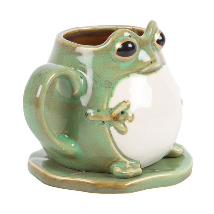 Frog Shaped Mug and Lily Pad Saucer - view 3