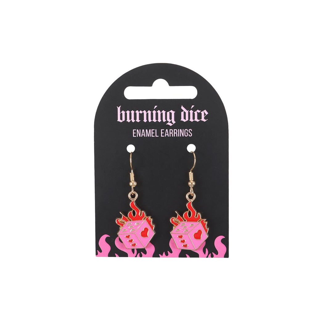 Burning Dice Earrings - view 2
