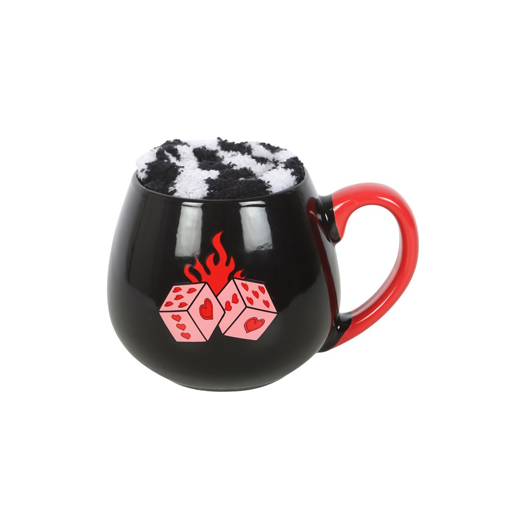 Black Dice Mug and Socks Set - view 3
