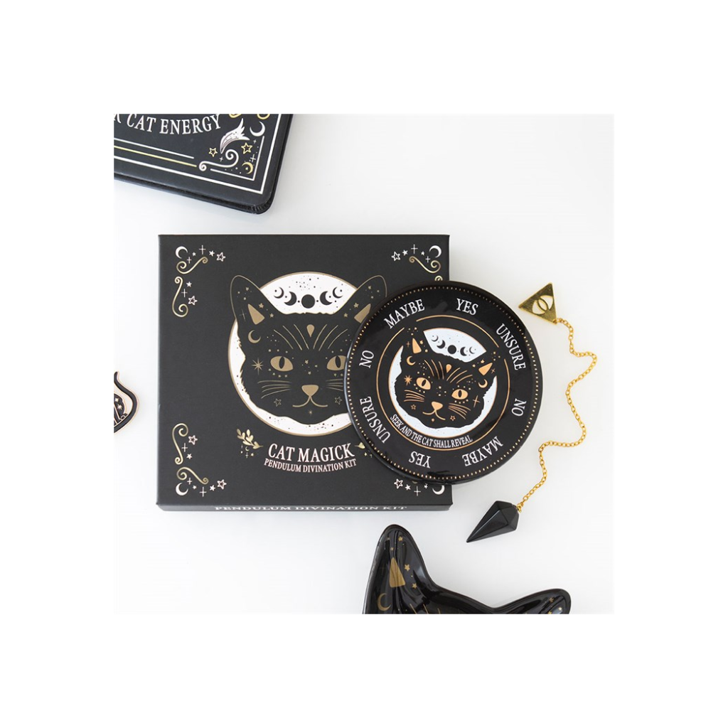 Black Cat Magick Pendulum Divination Kit