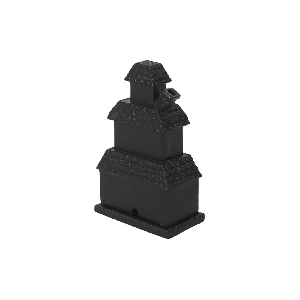 Black Haunted House Incense Cone Holder - view 5
