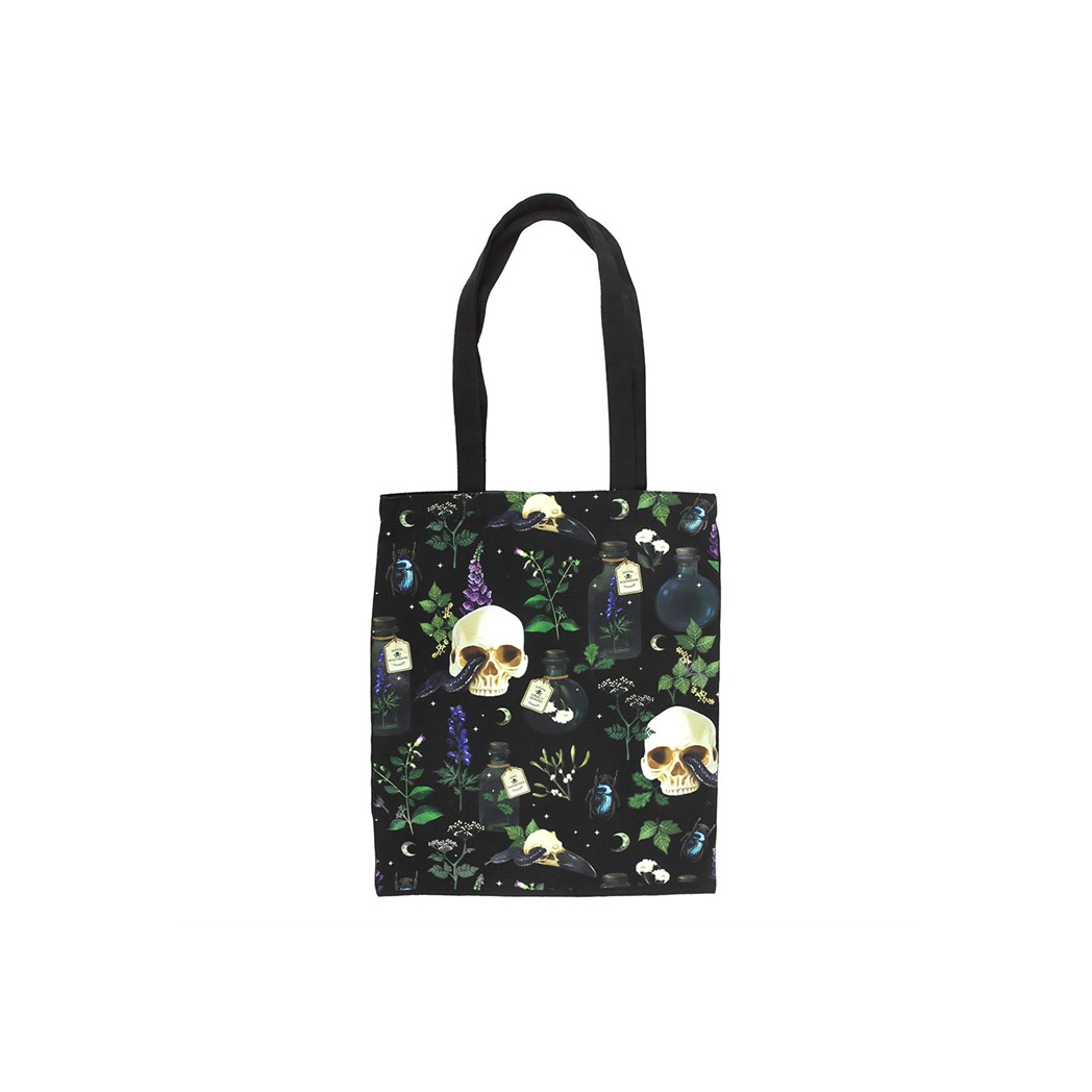 Venom & Vines Print Polycotton Tote Bag - view 2