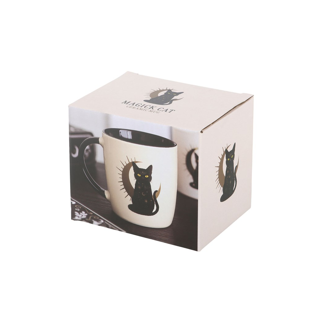 Sitting Magick Black Cat Mug - view 5