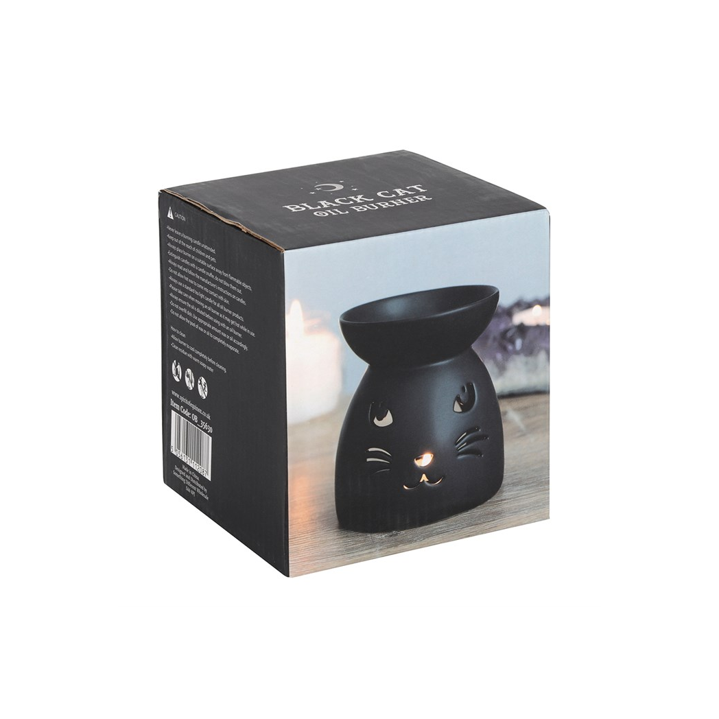 Black Cat Cut Out Oil Burner and Wax Warmer - view 3