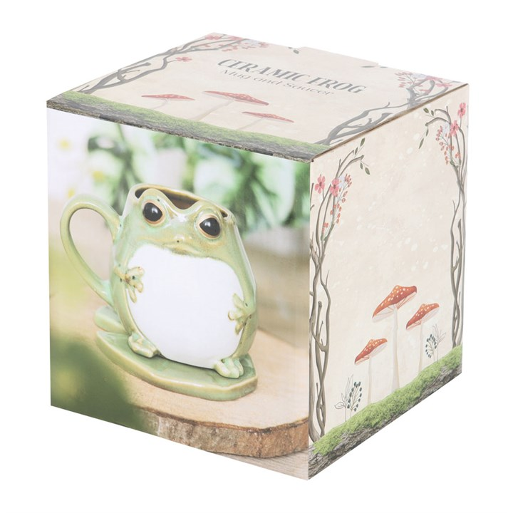 Frog Shaped Mug and Lily Pad Saucer - view 6
