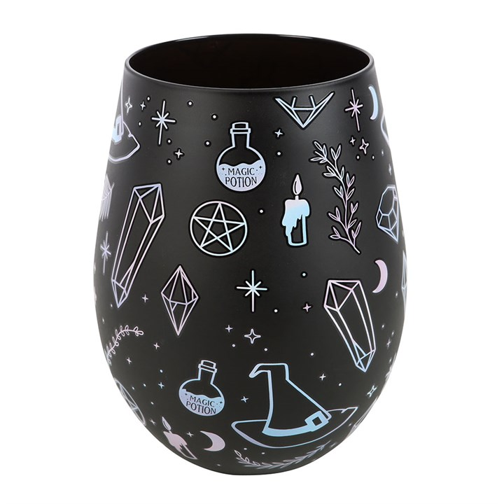 Crystal Witch Print Stemless Glass - view 2