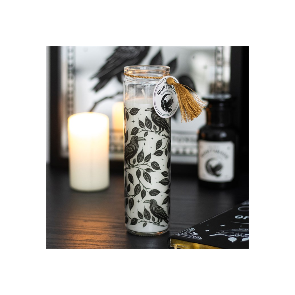 Mystic Raven Deadly Nightshade Tube Candle