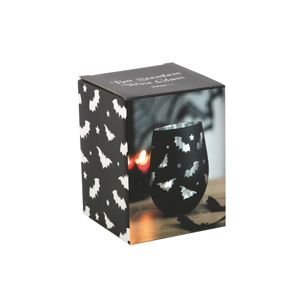 Bat Stemless Wine Glass - view 3